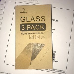3 Tempered Glass screen protectors IPhone 5/5s/SE